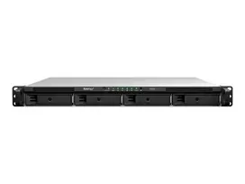 Synology RS826+ 1U stelažinis 4 diskų NAS, AMD Ryzen V1500B, 4GB DDR4 ECC, 4x 1GbE, be diskų