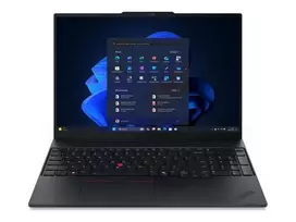 Lenovo ThinkPad E16 G4 AMD 16 colių WUXGA IPS nešiojamas kompiuteris, AMD Ryzen AI 5 330, 16GB DDR5, 512GB SSD, AMD Radeon 820M Graphics, Windows 11 Pro, juodos spalvos