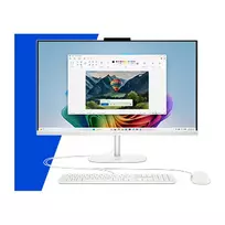 HP OmniStudio 27-cw0450ng All-in-One kompiuteris, 27 colių FHD ekranas, AMD Ryzen AI 5, 16GB RAM, 512GB SSD, Windows 11 Home, baltas