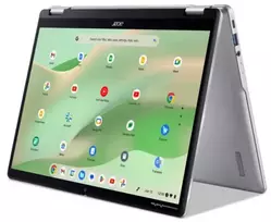 Acer Chromebook Spin 314 CP314-2HN-C57B 14 colių konvertuojamas 2-in-1 nešiojamas kompiuteris, Intel N100, 8GB RAM, 64GB eMMC, ChromeOS, vokiška klaviatūra, Full HD jutiklinis ekranas, Wi-Fi 6