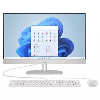 HP 24-cr0430ng 23.8 col. All-in-One kompiuteris, Intel Core i3-1315U, 8GB RAM, 256GB SSD, Windows 11 Home, baltas