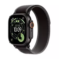 Apple Watch Ultra 3 GPS + Cellular 49mm juodo titano korpusas su Black/Charcoal Trail Loop – didelis (Modelis A3281, MF1H4QR/A)