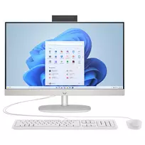 HP 24-cr0450ng All-in-One PC, 23.8 col. FHD IPS, Intel Core i5-1334U, 8GB RAM, 512GB SSD, Windows 11 Home, baltas