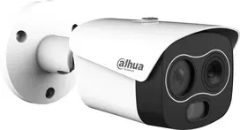 DAHUA TPC-BF1241-B3F4-DW-S8 šiluminė kulkos formos vaizdo kamera, 256x192 šiluminė ir 4MP matomos šviesos, 3.5mm/4mm, IP67, PoE