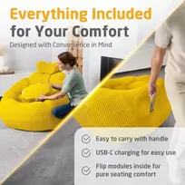Medisana RS200 Bubble Sofa su masažu, geltona
