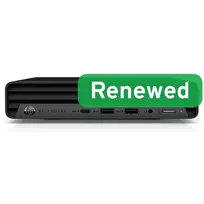 HP EliteDesk 805 G6 Mini PC, AMD Ryzen 5 PRO 4650GE, 16GB DDR4, 256GB SSD, Windows 11 Pro (Renewed Grade A)