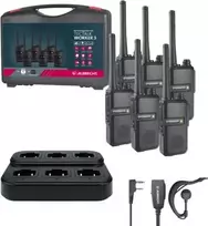 Albrecht Tectalk Worker 3 PMR446 racijų rinkinys – 6 racijos su įrankių dėžute