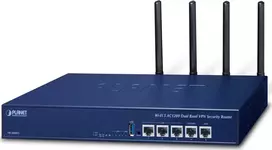 PLANET VR-300W5 Enterprise Wi-Fi 5 AC1200 Dual-Band VPN Security Router su SD-WAN, ugniasiene, VLAN, QoS, HA ir AP valdikliu