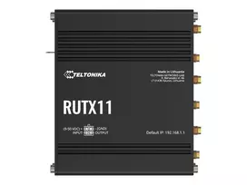 Teltonika RUTX11 4G/LTE Cat 6 Dual-SIM maršrutizatorius, JAV versija, Wi-Fi 5, 5x Gigabit Ethernet, GPS, aliuminis, IP30