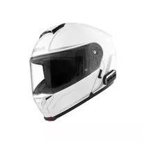SENA OUTRUSH 2 Modular Flip-Up Motociklo Šalmas su Bluetooth 5.0 ir Mesh Intercom, Blizgus Baltas (M)