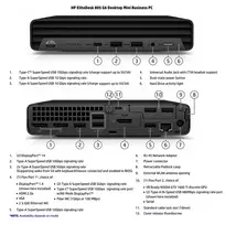 HP EliteDesk 805 G6 Desktop Mini | AMD Ryzen 5 PRO 4650GE | 16GB RAM | 256GB SSD | Windows 11 Pro (Atnaujintas B klasė)