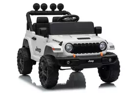 LEAN CARS Jeep Rubicon DK-JWR558 24V Baltas elektrinis vaikiškas automobilis
