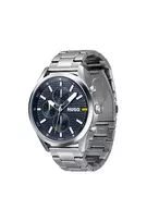 HUGO Vyriškas 1530163 Kvarcinis Analoginis Laikrodis 46mm Mėlynas Ciferblatas Rudo Odinio Dirželio
