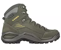 LOWA Renegade EVO GTX Mid žygio batai – Alyvuogių/Garstyčių, vandenui atspari nubuko oda