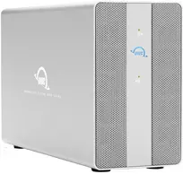 OWC Mercury Elite Pro Dual 2-Bay RAID korpusas su 3 prievadų USB šakotuvu, USB 3.2 Gen 2 Type-C (sidabrinis)