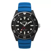 Timex Expedition North Field Post Solar vyriškas laikrodis TW2Y02500 – 43 mm juodas ciferblatas, žalias audinio dirželis, safyro stiklas