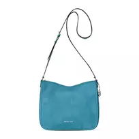 Michael Kors Moteriškas „Jet Set Travel“ Saffiano odos kupolo formos kryžminis krepšys – tamsiai mėlynas (30 x 26 x 8 cm)
