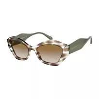 Giorgio Armani Moteriški akiniai nuo saulės AR8144-588113 Havana Acetate – kvadratinis rėmas, rudi gradientiniai lęšiai, UV400