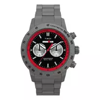 Timex vyriškas TW2Y02000 Expedition North Field Post Solar 44mm laikrodis – juodas ciferblatas ir ekologiškas audinio dirželis