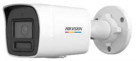 Hikvision DS-2CD1047G3H-LIUF 4MP Full-Color IP kulkos formos kamera su įmontuotu mikrofonu, 2.8mm objektyvas, IP67, PoE
