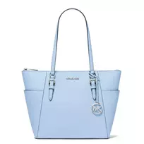 Michael Kors moteriška Cece Saffiano odinė peties rankinė šviesiai auksinė 25x28x11 cm