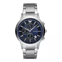 Armani vyriškas chronografo laikrodis AR11164, 43 mm, nerūdijantis plienas, juodas ciferblatas