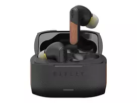 Marley Trenchtown belaidės ausinės Signature Black su ANC, Bluetooth 5.2, įmontuotu mikrofonu, 30h baterija, IPX5