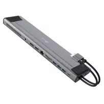 j5create JCD552 M.2 NVMe USB-C 3.2 Gen 2x2 Docking Station su 100W PD, HDMI ir DisplayPort