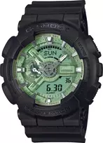 G-SHOCK GA-110CD-1A3ER Analoginis-Digitalinis Juodas Derva Sportinis Laikrodis