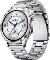 Mibro Watch GT išmanusis laikrodis su 1.75 inch HD TFT ekranu, sidabrinis (2 dirželiai)