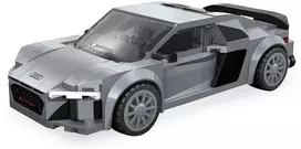 Jamara CaDA Audi R8 Coupe konstruktorius, pilkas, 1:24, nuo 8 metų
