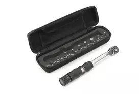 Author Tool CC TW5 Dinamometrinis raktas 2-14 Nm su antgaliais, 1/4 inch pavara, kalibruotas, juodas/sidabrinis