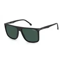 Carrera 278/S vyriški stačiakampiai akiniai nuo saulės 58mm – UV400, juodas rėmelis, pilki lęšiai