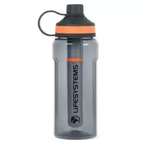 Lifesystems 44030 Vandens filtravimo butelis 600 ml su keičiamu pluošto filtru – pilka/mėlyna