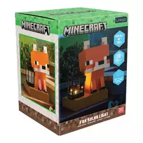 Paladone Minecraft Fox Solar Light – Saulės energija varomas dekoratyvinis LED šviestuvas su prieblandos davikliu