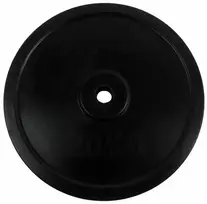 Tunturi Rubber Weight Disc 20 kg – Juoda guminė ketaus plokštė (vienetas, 30 mm skylė)