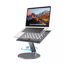 4smarts ErgoPro nešiojamojo kompiuterio ir planšetės stovas (pilka, aliuminis, sulankstomas, 10–17 colių)