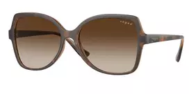 Vogue Moteriški Cat Eye Akiniai nuo Saulės VO5488S238613 Tamsiai Havana Rudi Gradientiniai 56mm
