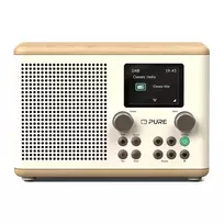 PURE Classic H4 DAB/DAB+/FM skaitmeninis radijas su Bluetooth, Cotton White/Oak