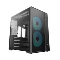 Deepcool CG590 MESH 2F vidutinio bokšto korpusas - juodas, grūdintas stiklas, 2x120mm ventiliatoriai
