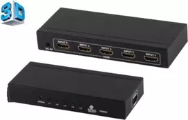 ShiverPeaks PROFESSIONAL HDMI Switch 4x IN 1x OUT 4K2K 3D Metal Housing VER1.4 (SP05-02004)