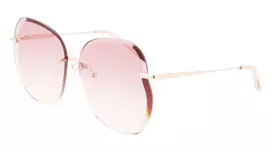 Longchamp Moteriški LO160S716 Drugelio Formos Akiniai Nuo Saulės Havana su Gradientiniais Pilkais Stiklais (65/17/140 mm)