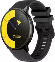 TITMO O-200 išmanusis laikrodis su 1.32 colio AMOLED ekranu, GPS, Bluetooth 5.0, širdies ritmo monitoriumi, IP68 – juodas