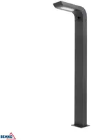 BEMKO SOLVEO Hybrid LED sodo prožektorius, 7W, 600lm, CCT 3000K/4000K/6500K, 80cm, IP65, tamsiai pilkas, PIR jutiklis