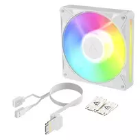 Arctic BioniX P14 A-RGB White 140mm PWM korpuso ventiliatorius su Daisy Chain, ARGB apšvietimu, 400-2500 RPM, 77.6 CFM