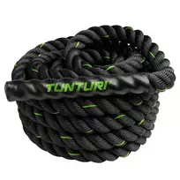 Tunturi Battle Rope 9m – 38mm poliesterio jėgos ir kardio treniruočių virvė