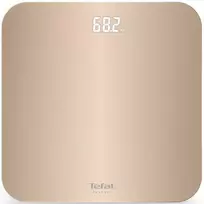 Tefal Classic PP1900V0 elektroninės svarstyklės – kvadratinės, smėlio spalvos, 160 kg, grūdinto stiklo platforma, įsijungimas užlipus