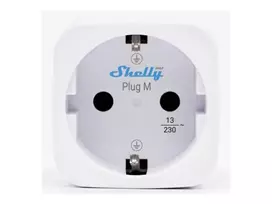Shelly Plug M Gen3 White 4-Pack – išmanusis kištukas su energijos stebėjimu, 13A, Wi-Fi & Bluetooth