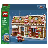 LEGO 40809 Kalėdinis meduolinis namelis – statybinių kaladėlių rinkinys (136 dalių, nuo 7 metų)