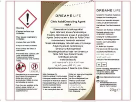 Dreame HNFA kalkių šalinimo tirpalas N20 garų valytuvui – 12 x 20 g paketėlių (citrinos rūgštis)